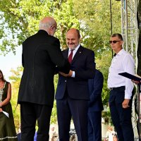 Przewodniczący Rady Miejskiej w Zatorze Stanisław Orlicki oraz Burmistrz Zatora Mariusz Makuch odznaczeni medalem Zasłużony dla Berekfürdő