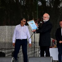 Przewodniczący Rady Miejskiej w Zatorze Stanisław Orlicki oraz Burmistrz Zatora Mariusz Makuch odznaczeni medalem Zasłużony dla Berekfürdő