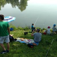 Zawody wędkarskie z okazji Dnia Dziecka