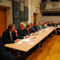 Spotkanie przedstawicieli samorządów Powiatu Oświęcimskiego z Zarządem Województwa Małopolskiego